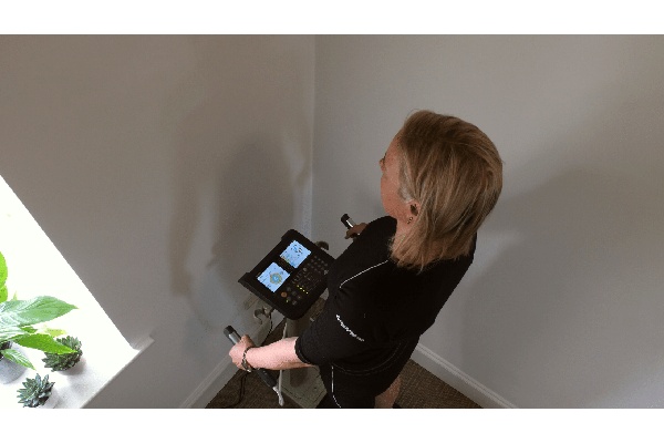 TANITA scale display showing body composition metrics